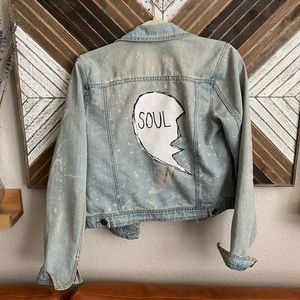 Medium, custom-made, jean jacket